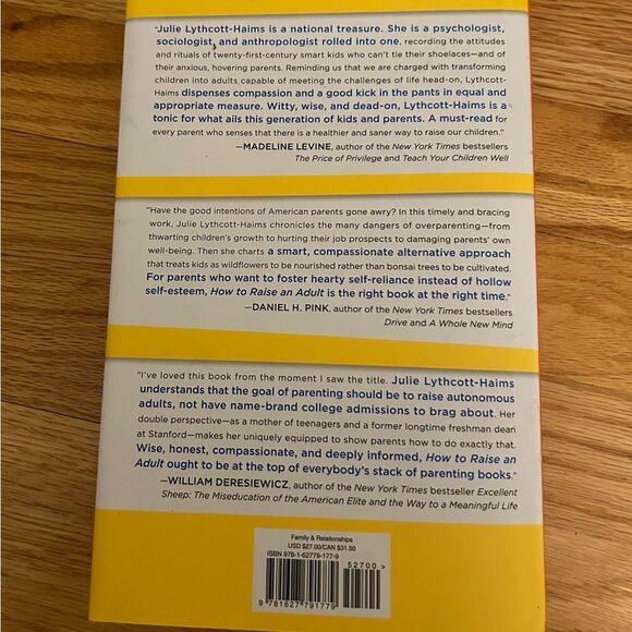 How to Raise an Adult: Break Free of the Overparenting Trap Book - Picture 3 of 4